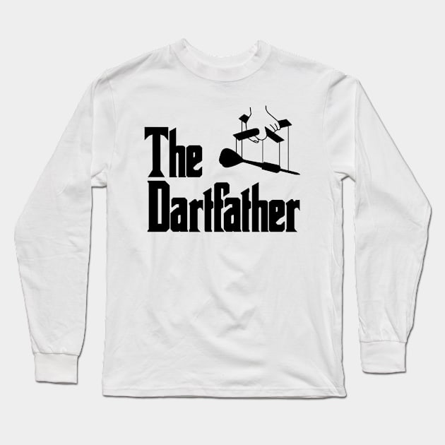 The Dartfather Dartsfather Darts PLayer Club Team Funny Pub Gift Long Sleeve T-Shirt by MrTeee